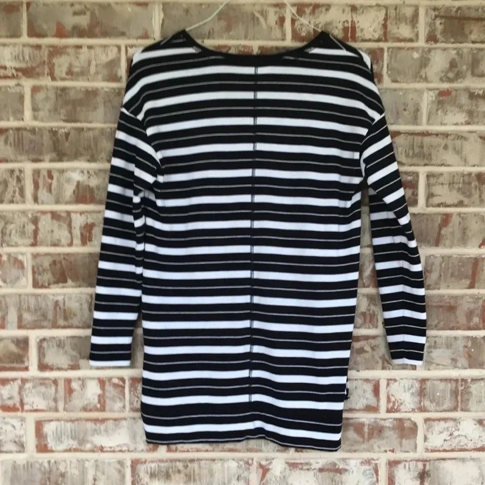 Liz Claiborne Weekend Striped V-neck Sweater